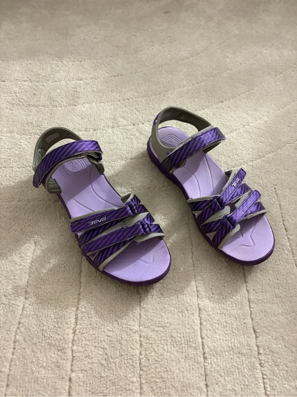 Teva Kids Purple Tirra Sport Outdoor Hiking Beach Sandals; 5Y or Adult 6.5